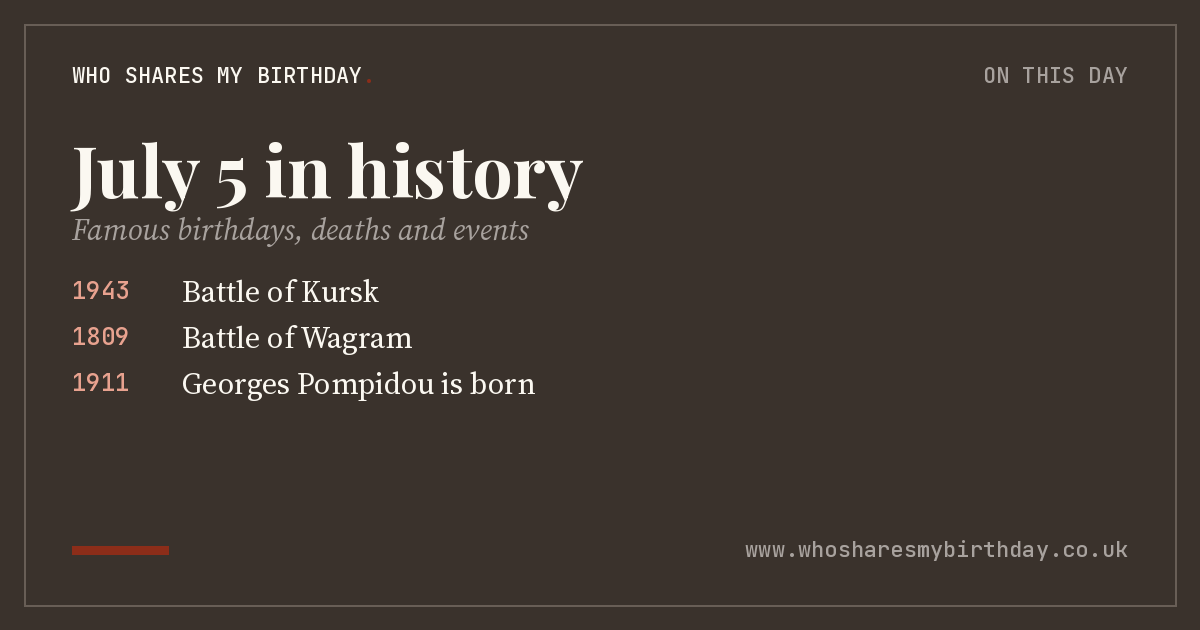 July 5 in history