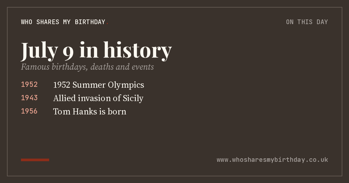 July 9 in history