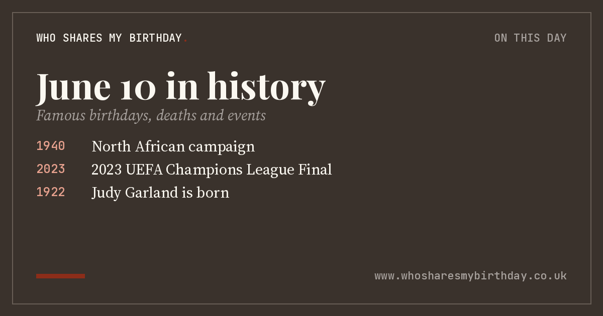 June 10 in history