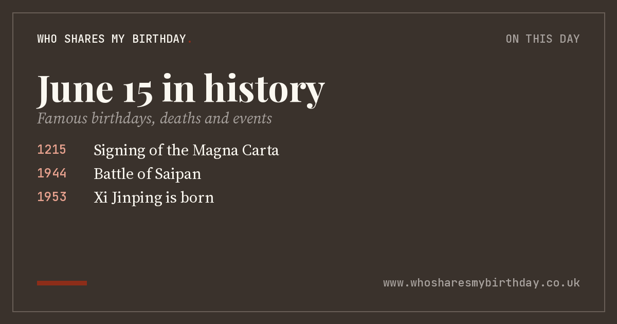 June 15 in history