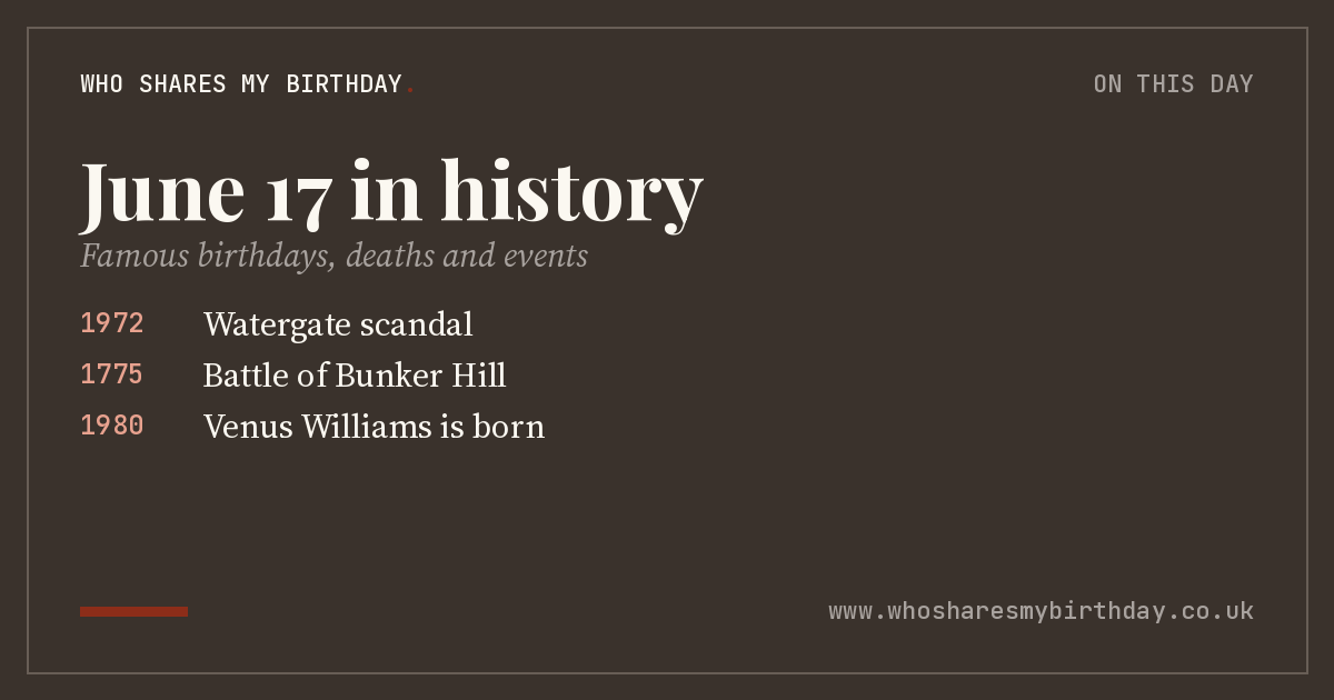 June 17 in history