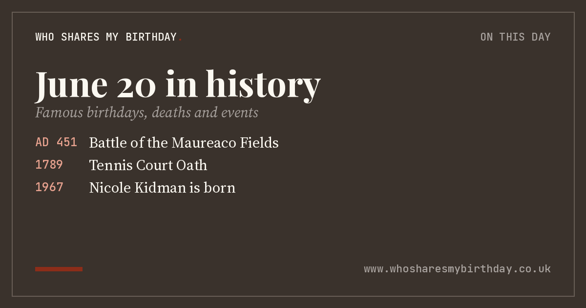 June 20 in history