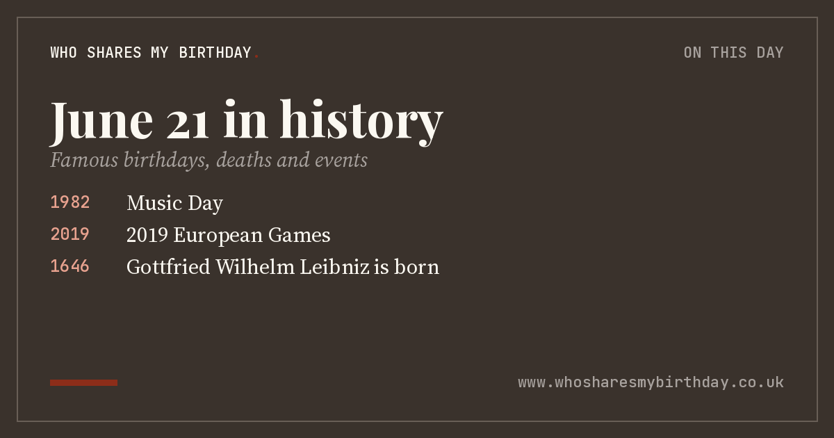 June 21 in history