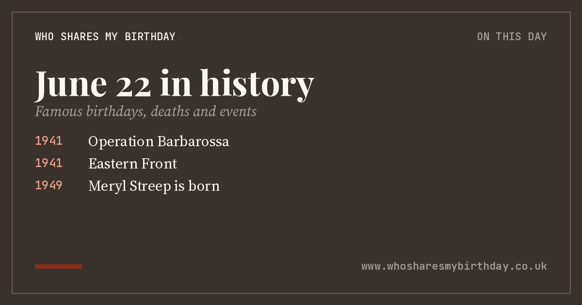 June 22 in history