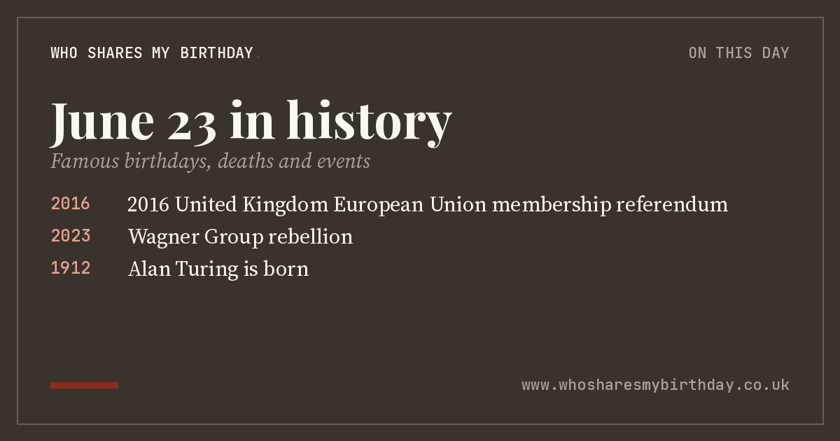 June 23 in history