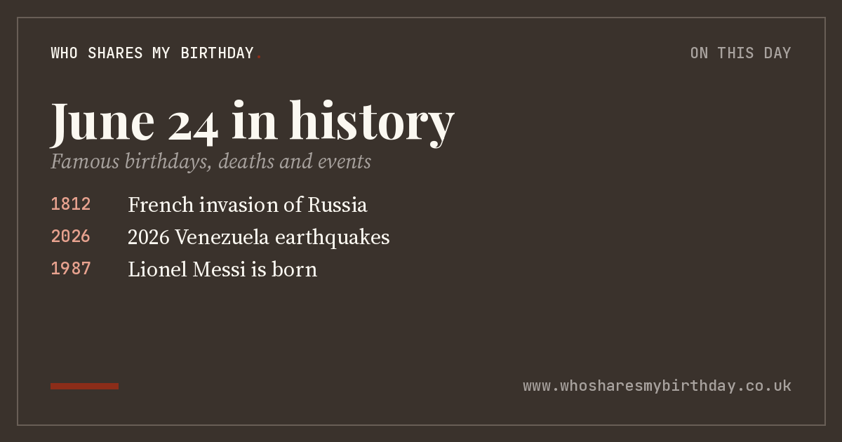 June 24 in history