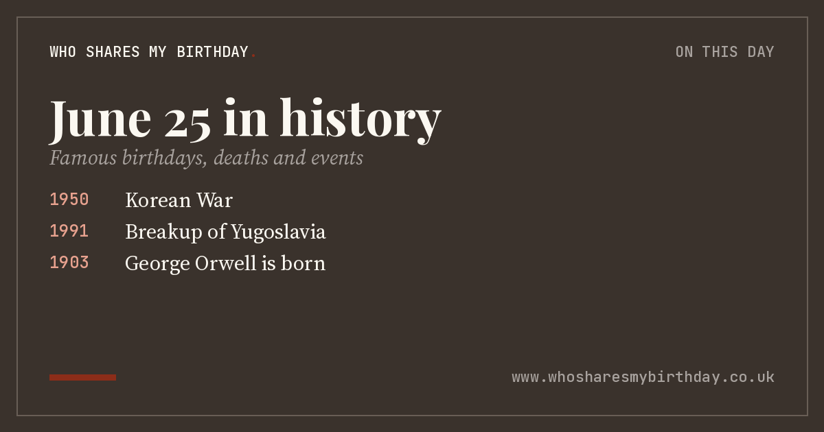 June 25 in history