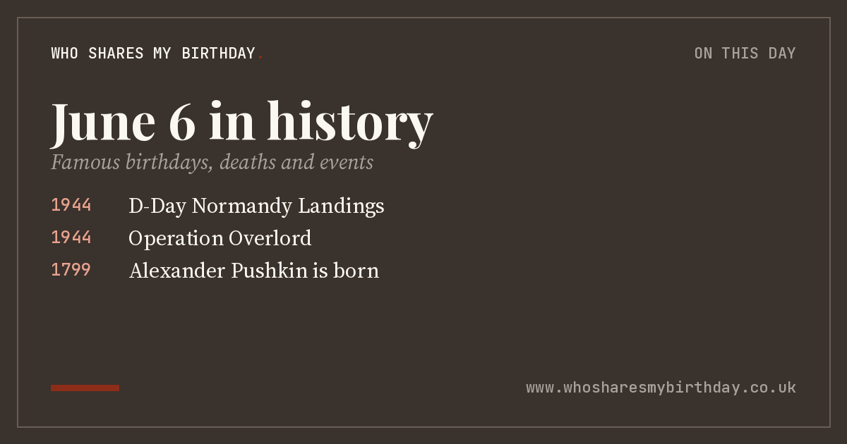 June 6 in history