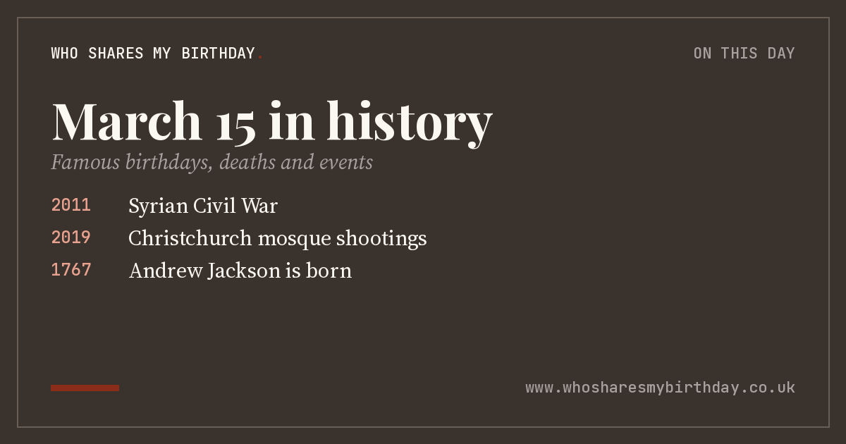 March 15 in history