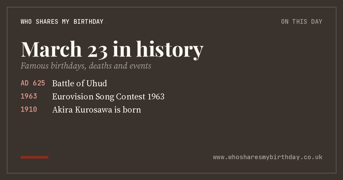 March 23 in history
