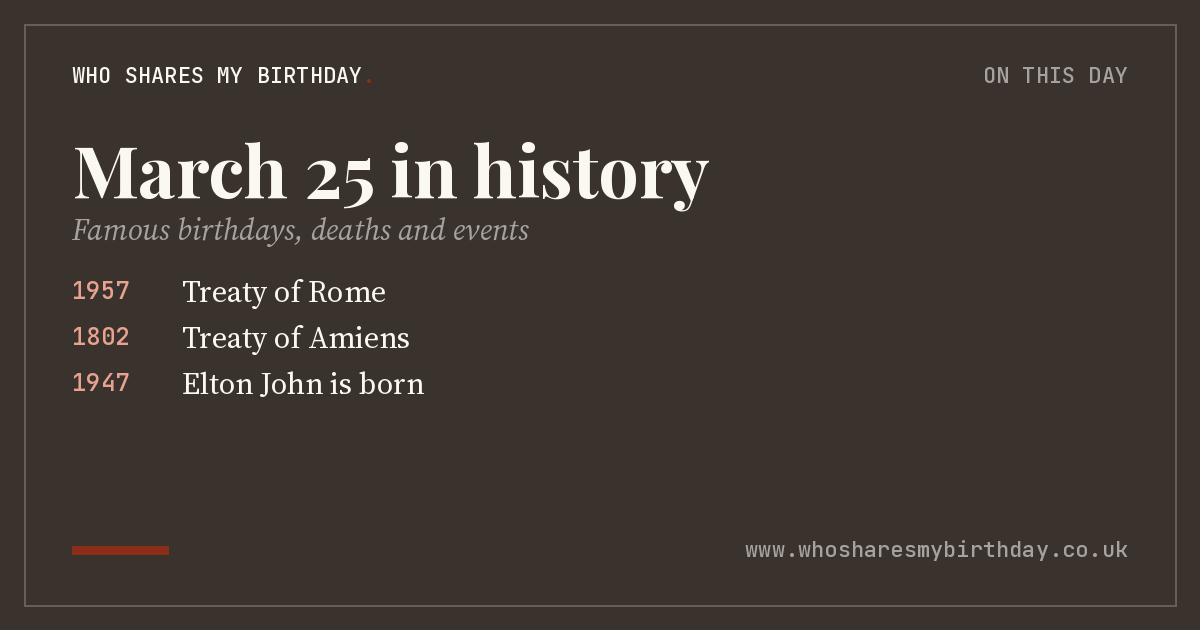 March 25 in history