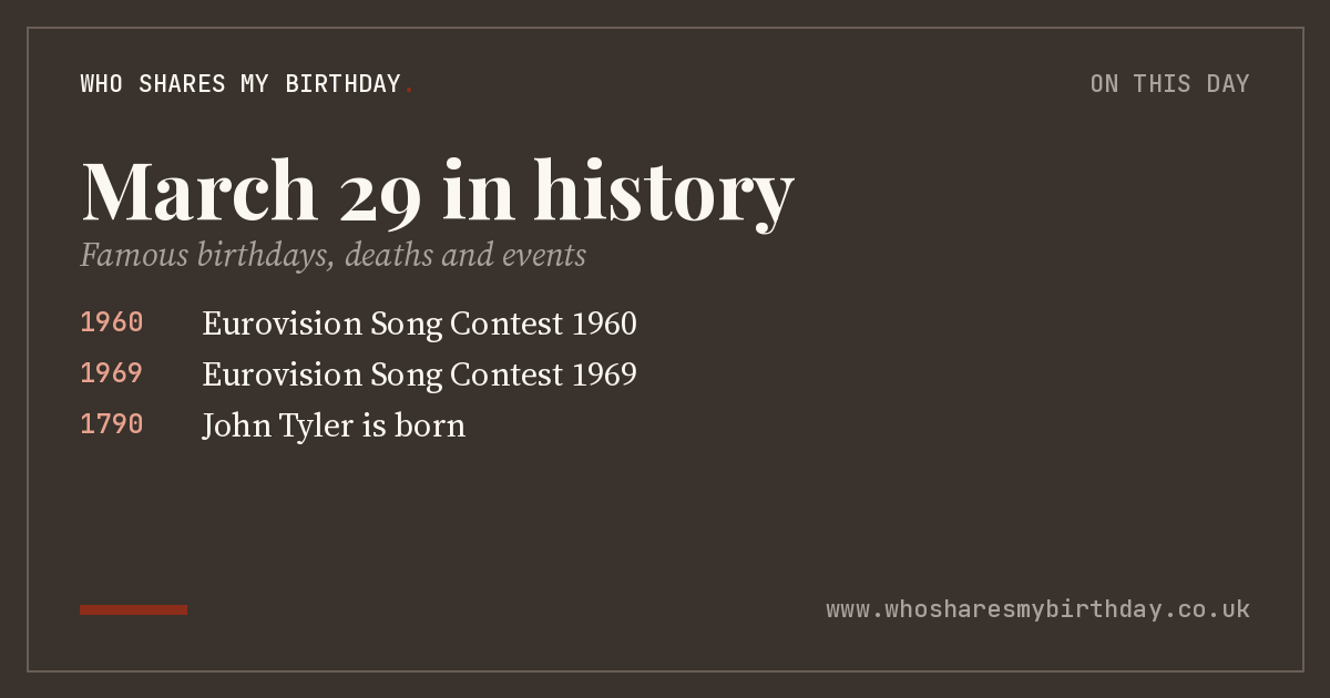 March 29 in history