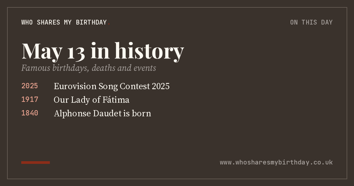 May 13 in history