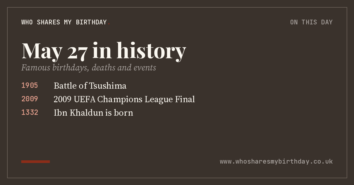 May 27 in history