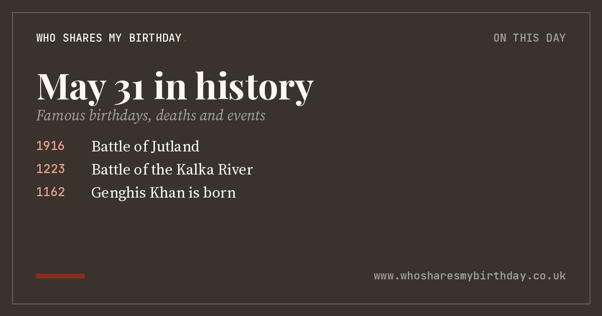 May 31 in history