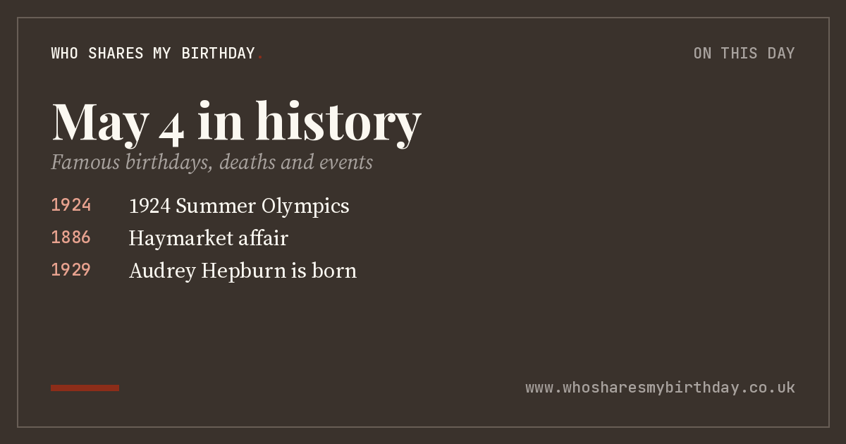 May 4 in history