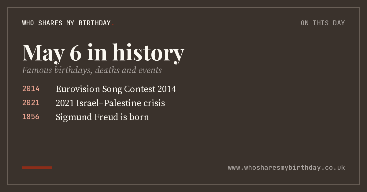 May 6 in history