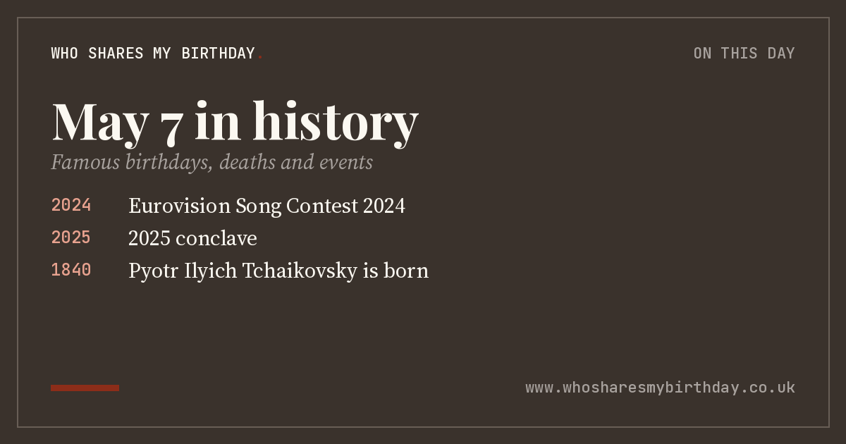 May 7 in history