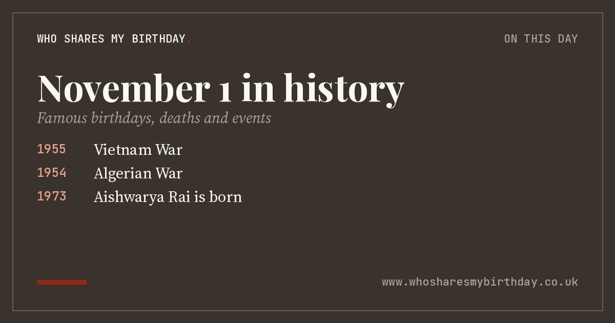 November 1 in history