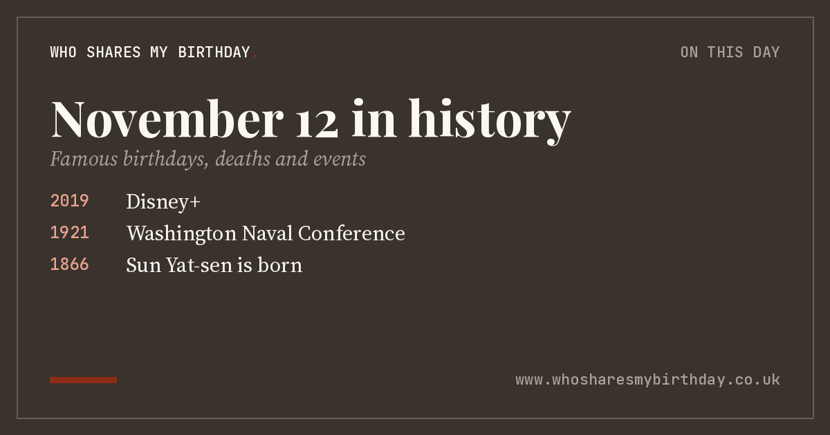 November 12 in history