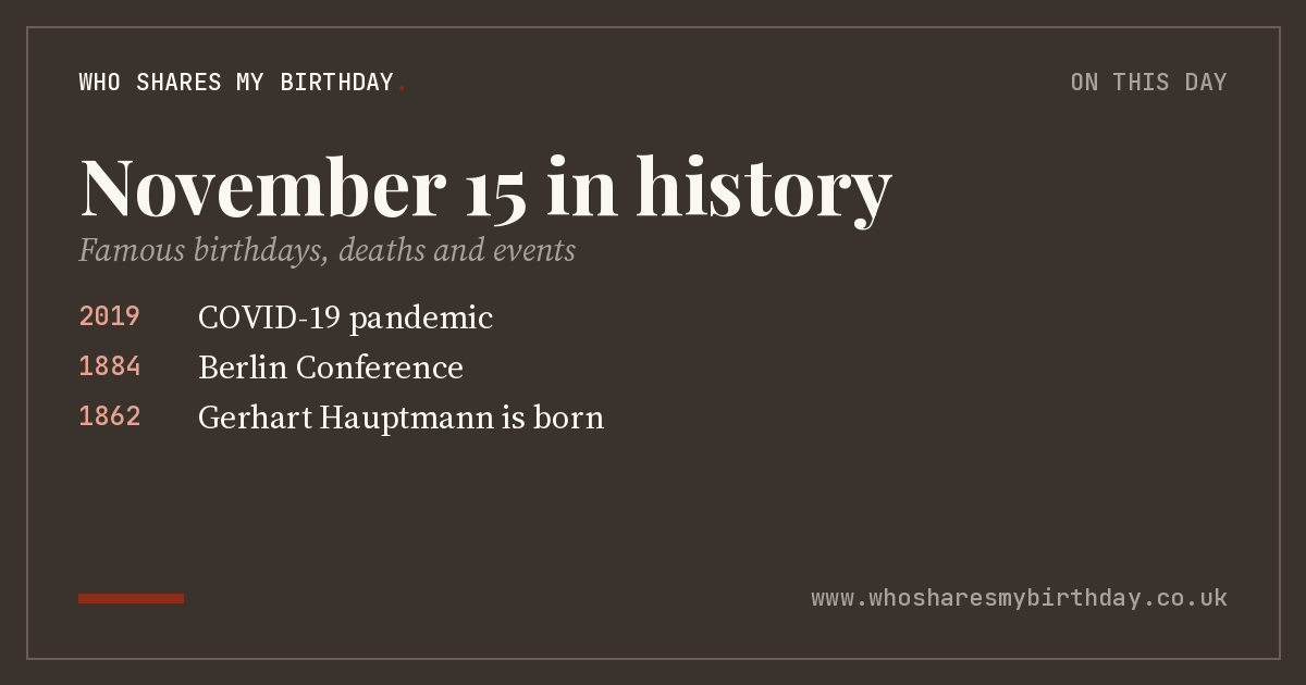 November 15 in history