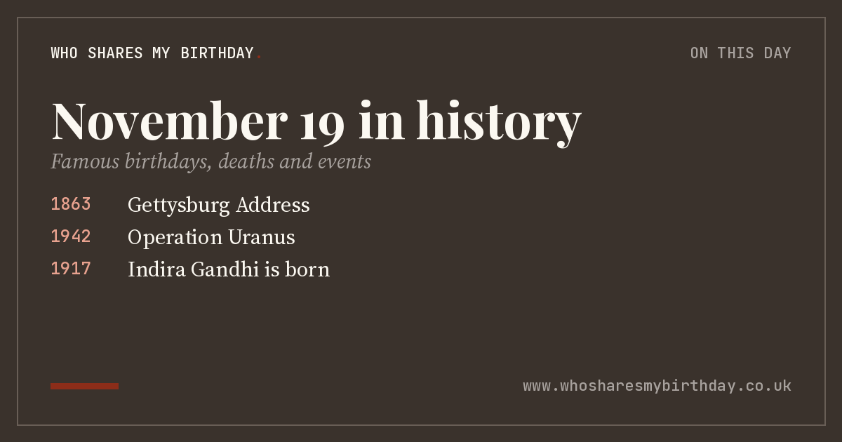 November 19 in history