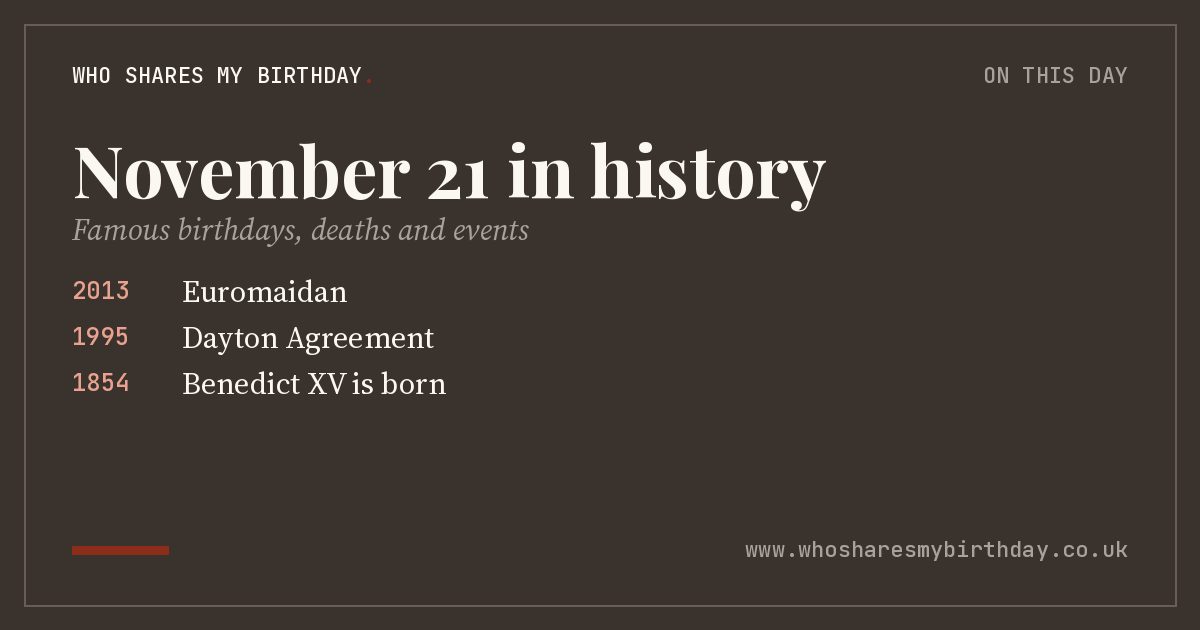 November 21 in history