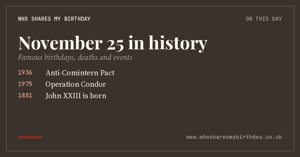 November 25 in history