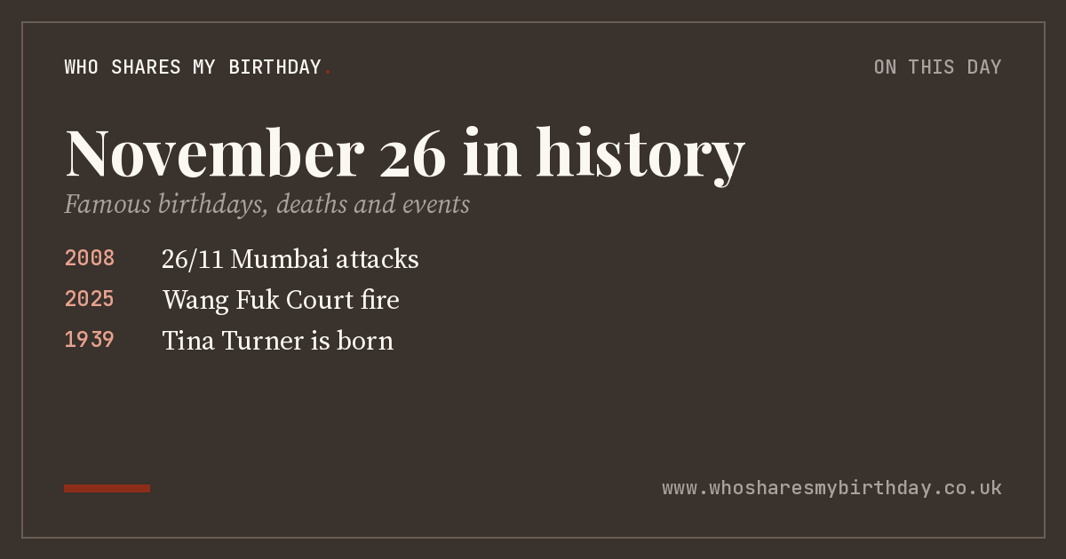 November 26 in history
