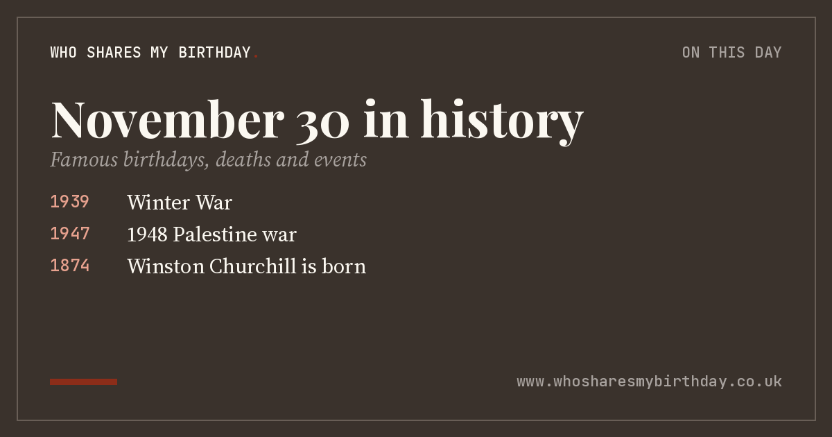 November 30 in history