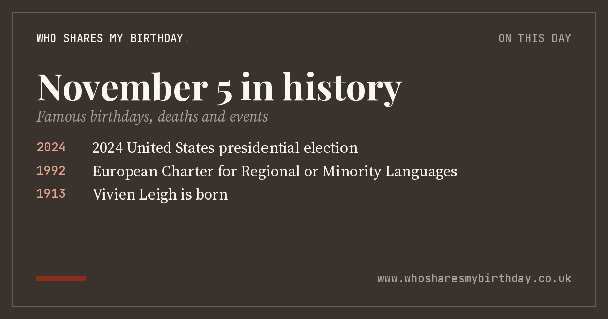 November 5 in history