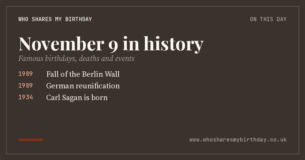 November 9 in history