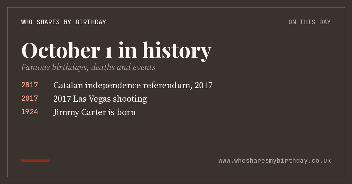 October 1 in history