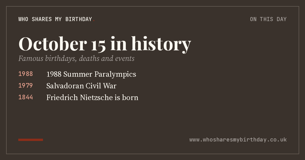 October 15 in history