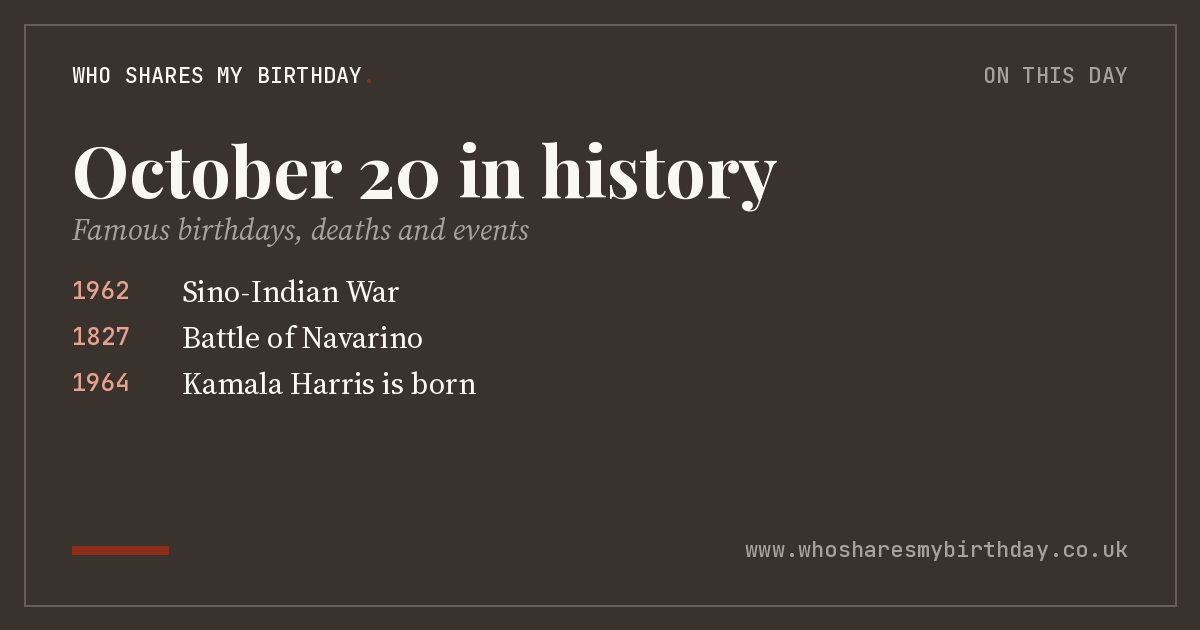 October 20 in history