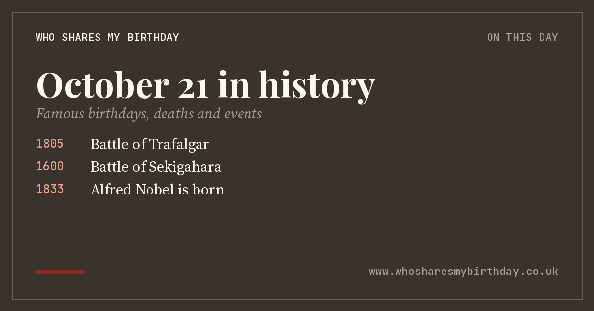 October 21 in history