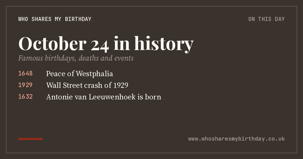 October 24 in history