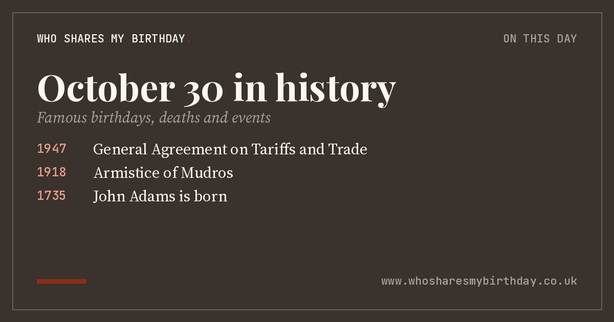 October 30 in history