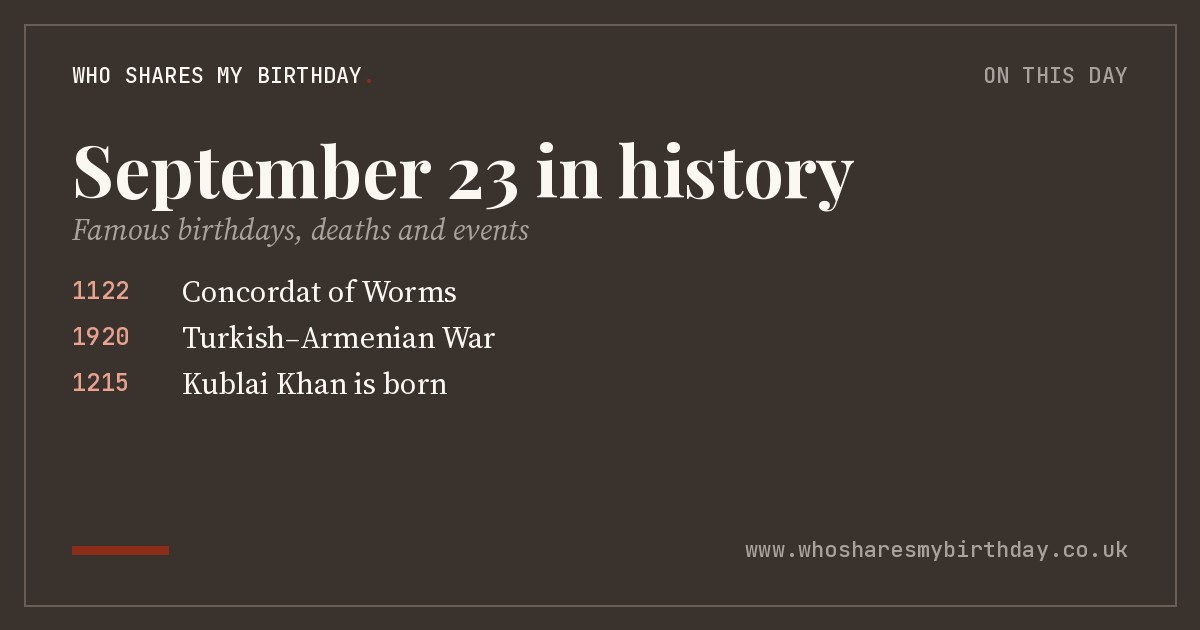 September 23 in history