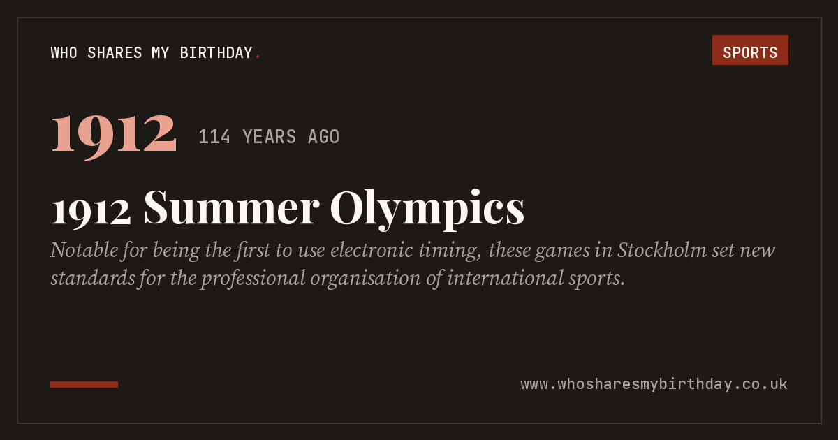 1912 Summer Olympics