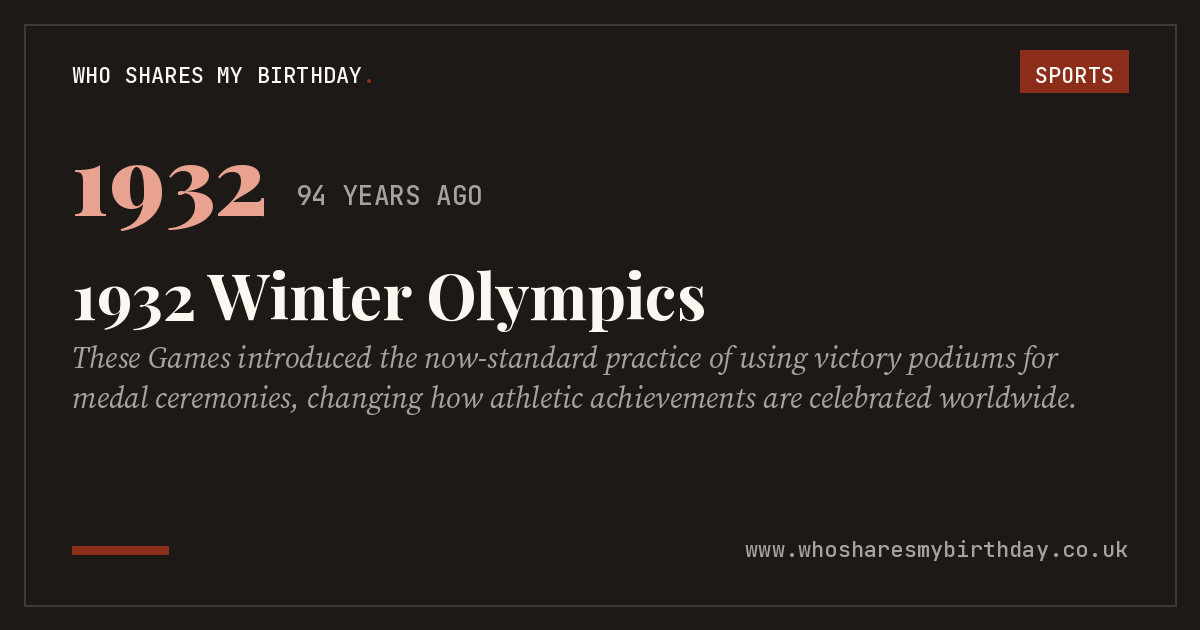 1932 Winter Olympics