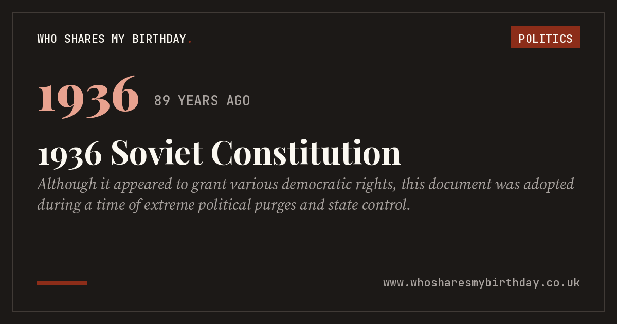 1936 Soviet Constitution