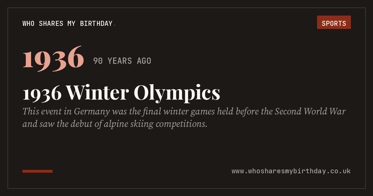 1936 Winter Olympics