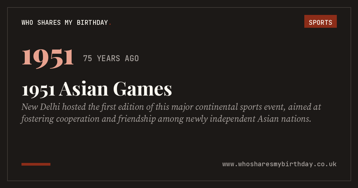 1951 Asian Games