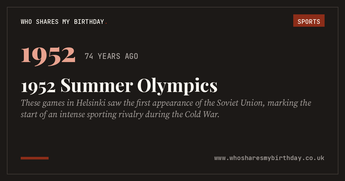 1952 Summer Olympics