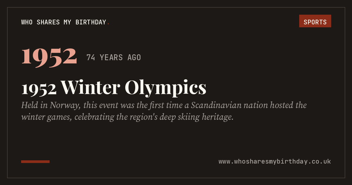 1952 Winter Olympics