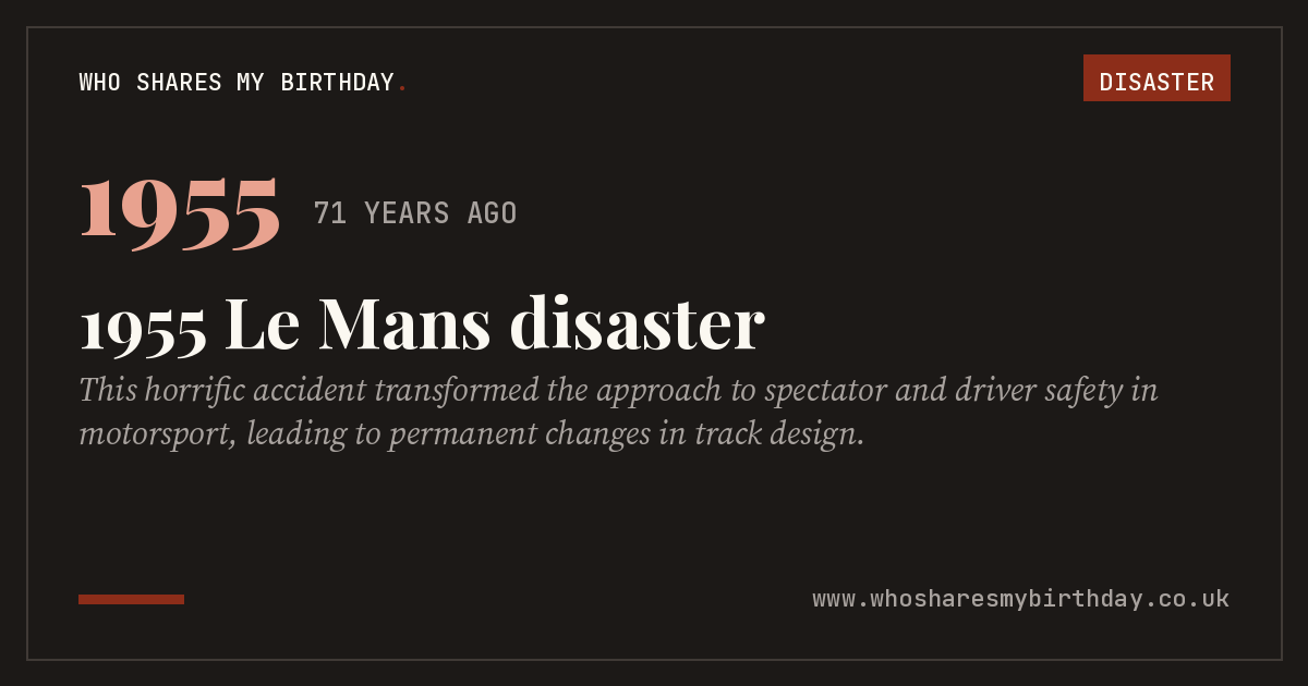 1955 Le Mans disaster