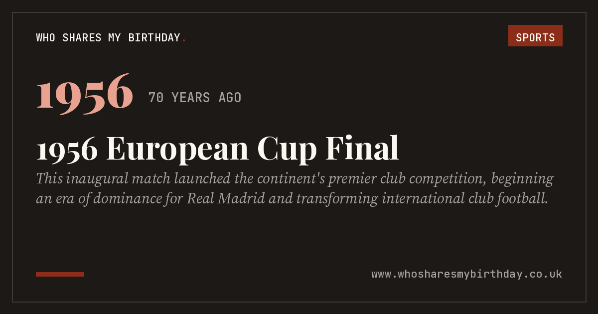 1956 European Cup Final