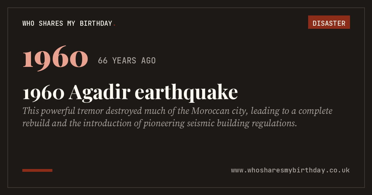 1960 Agadir earthquake