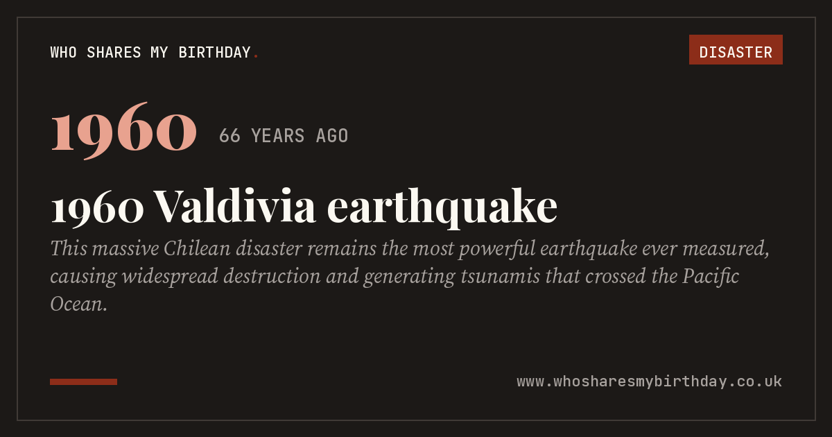 1960 Valdivia earthquake